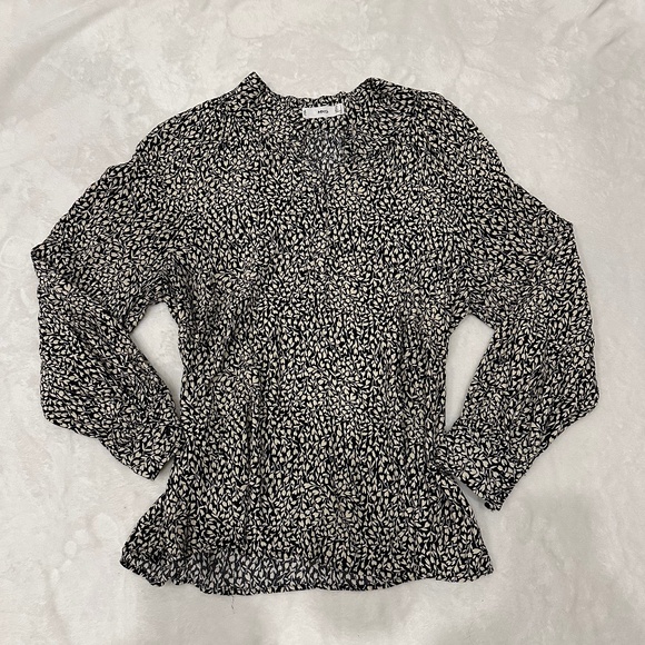 LADIES MNG PRINT BLOUSE SIZE LARGE - Picture 1 of 3